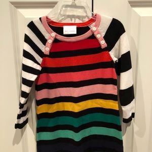 Hanna Andersson striped sweater dress. 90. EUC
